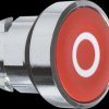 ZB4BA432 Pushbutton, front panel, Harmony XB4, 22 mm, red, momentary