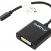 AD-UC-DV-01 Adapter USB 3.1 DVI-I (24+5) gniazdo,USB C wtyk niklowany