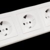 1534269 Desktop socket unit, 3-way, type F - CEE 7/3, white
