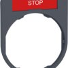 Label holder, printed with "STOP", for Harmony XB4F/XB5F, ZBYF2304C0