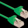 21153336 Patch cable, Cat.6a, U/FTP, slim, green, 3 m