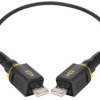 USB 2.0 connection cable, PushPull (V4) type A to PushPull (V4) type A, 0.5 m, black, 09454451900