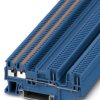 Through terminal block, push-in connection, 0.14-1.5 mm², 4 pole, 17.5 A, 6 kV, blue, 3212400