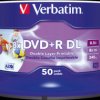 43703 Verbatim DVD+R 8.5 GB, 50 discs, double layer, no ID
