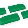 Hinge, ABS, (L x W x H) 100 x 23.4 x 36.5 mm, green, for B 233012/B 273612, 96330009