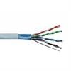 Przewód kat.5E F/UTP linka ekran, wewnętrzny, szary, PVC 4x2x26AWG