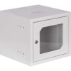 Szafa wisząca 10 4U 310x300mm IP30 drzwi z szybą RAL 7035 SZW-10-4U-30-DS-S 19-7003SZW-10-4U-30-DS-S