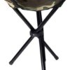 Krzesło składane Stealth Gear SGCS3L, STEALTH GEAR - klappbarer Stuhl 3 Beine, czarny, srebrny