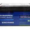Akumulator LiFePO4 EUROPOWER serii LFP 25,6V 100Ah Bluetooth, mata grzewcza (Żywotność ~4000 cykli)