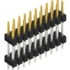 Pin header, 20 pole, pitch 2.54 mm, straight, black, 10057188