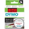 Taśma DYMO D1 Standard 19mm x 7m (czerwona / czarny nadruk) [45807 / S0720870] ORYGINALNA