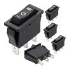 5x Przełącznik Kołyskowy KCD3 ON/OFF/ON 230V 3PIN Bistabilny do Elektroniki