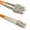 Qoltec Patchcord światłowodowy SC/UPC - LC/UPC Multimode 50/125 OM2 Duplex 5m