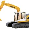 Minis by Lemke LC4267 N Model pojazdu budowlanego Liebherr Kompaktowy łańcuch koparki z łyżką do nasypu