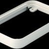 Intermediate ring, ABS, (L x W x H) 54 x 85 x 12 mm, gray white, for SOFT-CASE S, A9150017
