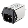 Filtr gniazda IEC 6A 2 IEC/EN 60939 250V ac Schaffner Męski Montaż na panelu 5 x 20 mm Faston