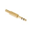Wtyk Jack 6.3 stereo złoty