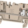 Terminal block, push-in connection, 1.5 mm², 3 pole, 17.5 A, 6 kV, dark beige, 2482180000
