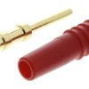 Wtyk testowy Męski Połączenie lutowane typ Złącze testowe Czerwony 6A Staubli rozmiar 1mm