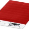 PVC device marker, (L x W) 14.9 x 52 mm, red, carrier card with 18 pcs, 0830324