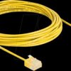 80914 RJ45 Network Cable Cat.6 UTP Ultra Slim 5 m yellow with short pl