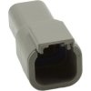 Socket housing, for rectangular miniature plug, PX0011P04GY