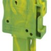 Plug, push-in connection, 0.2-6.0 mm², 1 pole, 32 A, 8 kV, yellow/green, 3211958