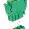 65970 Terminal block set, PCB 4 pin 3.81 mm