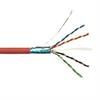 Przewód kat.6 F/UTP linka ekran,wewnętrzny,czerwony, LSOH/LSZH, 4x2x26AWG