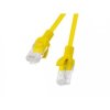 Patchcord kat.5E UTP 0.5M żółty Fluke Passed Lanberg