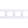 Gazela Ramka Poczwórna Pozioma Biała R-4Jh/00
