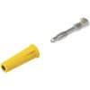 Electro PJP 1060-C-CD1-J Banana Plug 4mm Yellow Straight Pin 1pc