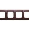 Simon 54 Premium Ramka Poczwórna Brąz Mat /Do Karton-Gips/ Drk4/46