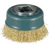 Makita D-73433 X-lock brass Cup Brush 75mm 1pc for efficient cleaning