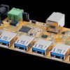 EX-1188HMS-3-PL USB 3.2 Gen 1 7-port hub board, 15-kV ESD