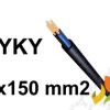 Kabel ziemny YKY 1x150 mm2 RMC (0,6/1kV) miedziany NYY-O (bębnowy) G-007534 TELEFONIKA