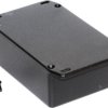 Aluminum die cast enclosure, (L x W x H) 110 x 82 x 44 mm, black (RAL 9005), IP54, 1590SFLBK