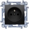 Gniazdo zasilające pojedyncze SIMON 10 czarne [2P+Z] 16A Kontakt Simon CGZ1C.01/49