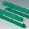 Cover strip, straight, PC, (W) 120 mm, green, C2203126