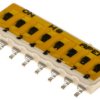 Przełącznik DIP 8-pozycyjny SPST SMD 100 mA przy 24 V DC -40 → +100°C