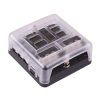 6 Way Standard Blade Fuse Fuse Box with Negative Busbar 32VDC 100A