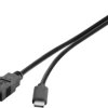 Renkforce Kabel USB USB 3.2 Gen1 Złącze męskie USB-A, Złącze męskie USB-C® 0.30 m czarny styki pozłacane RF-3241262