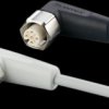 Sensor actuator cable, M12 cable plug, angled, A to M12 cable socket, angled, A, 5 pole/4 pole, 0.3 m, mPPE, gray, 4 A, EVF083
