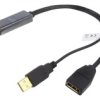 Adapter Displayport 1.2,Hdcp 1.4,Hdmi 1.4 0,2M Czarny Ak-330101-002-S