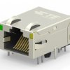 Złącze RJ45 Żeński Złącze RJ45 Montaż na płytce drukowanej Cat6 TE Connectivity, 90° 8-żyłowe