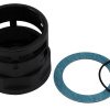 Łącznik do kanałów kablowych PMA Nikiel gwint M50 x 1.5 48 mm Kanał Poliamid 6 IP68 Czarny
