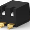 DIP switche, On-Off, 2 pole, straight, 0.025 A/24 VDC, 1-2319764-6