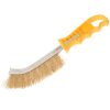 Faithfull 17330001 Wire Scratch Brush Brass Yellow Handle