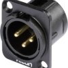 Złącze montażowe XLR, 3-Pin Hicon HI-X3DM-G