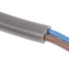 Kabel zasilający 2 Core PVC Sheath Szary 3.35 x 5.3mm od , 300 V
